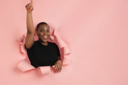 black lady pink background.jpg